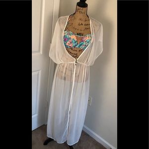 Sheer white cover-up versatile SOLD SOLD